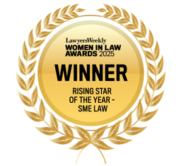 Lawyers Weekly Rising Star of the Year 2025 Winner Seal